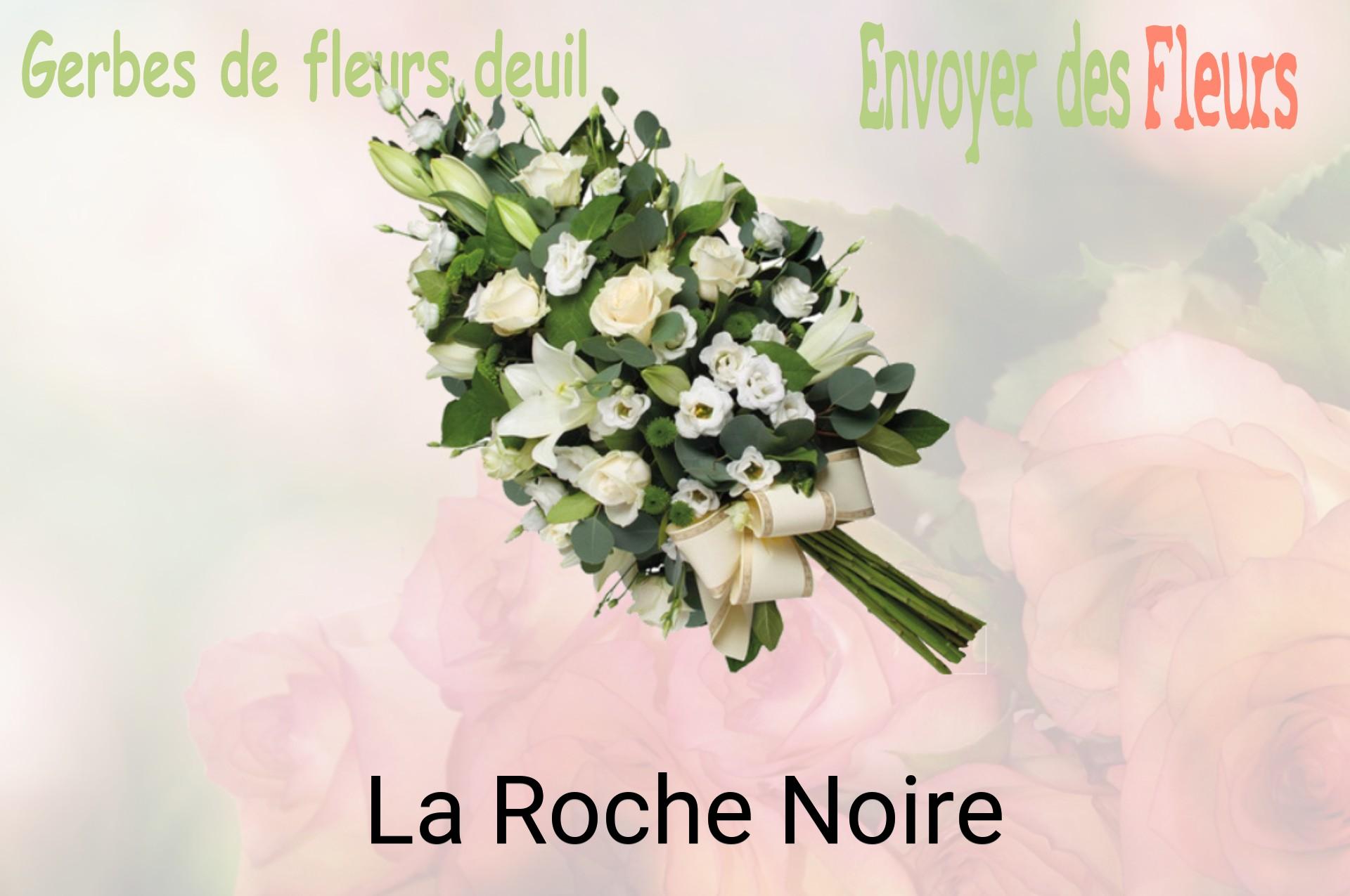 Gerbe de fleurs de deuil livrée à La Roche-Noire